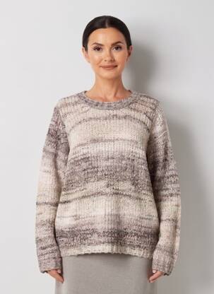 Pulover croială dreaptă mâneci lungi roz CREAM femeie