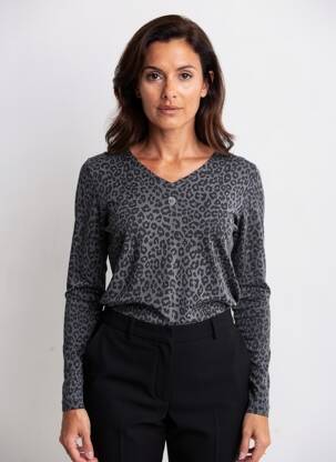 Tricou mâneci lungi mâneci lungi gri DIPLODOCUS femeie