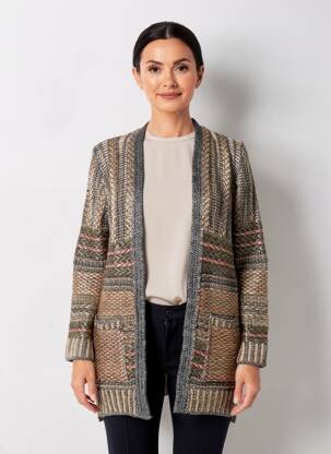 Vestă cu mâneci lungi elasticitate gri DESIGUAL femeie