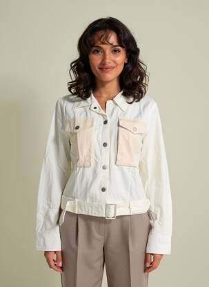 Jachete casual buzunare bej DESIGUAL femeie