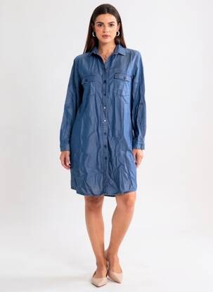 Rochie scurtă mâneci lungi mâneci lungi albastru SALSA femeie