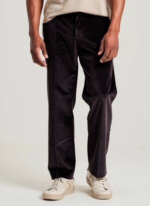Pantalon chino elasticitate mărime normală negru VELCOREX bărbat