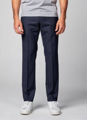 Pantalon chino imprimeu imprimeu prinț de wales mărime normală albastru DIGEL bărbat