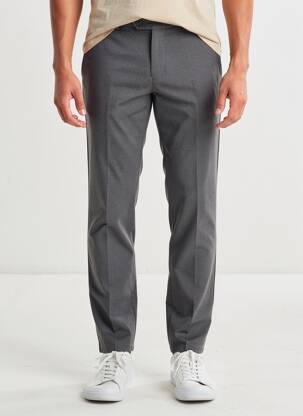 Pantalon chino țesătură melanj mărime normală gri MMX bărbat