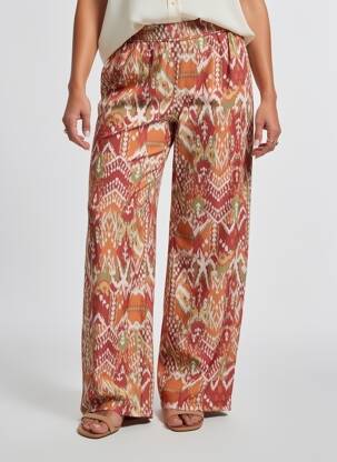 Pantalon larg buzunare portocalie JULIE GUERLANDE femeie