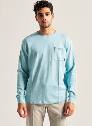 Pulover țesătură melanj mâneci lungi albastru SCOTCH & SODA bărbat