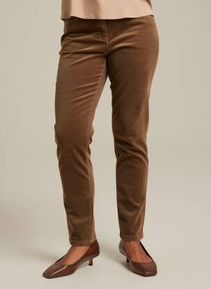 Pantalon slim elasticitate mărime normală maro JOCAVI femeie