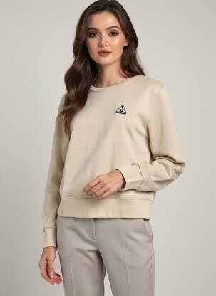 Pulover croială cambrată mâneci lungi bej LE COQ SPORTIF femeie