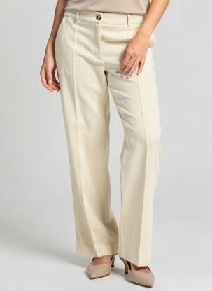 Pantalon drept elasticitate mărime normală bej ICHI femeie