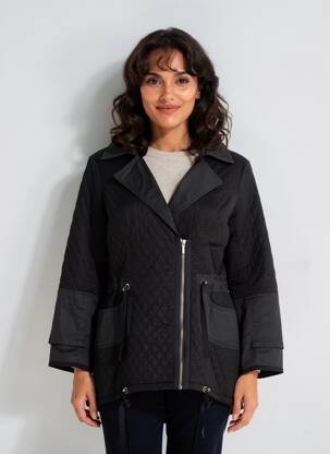 Parka fără glugă fără glugă negru LUCCHINI femeie