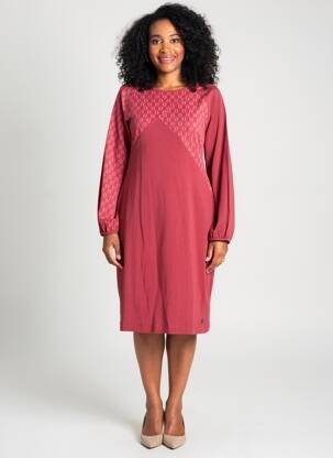 Rochie midi mâneci lungi mâneci lungi roșu TRANQUILLO femeie