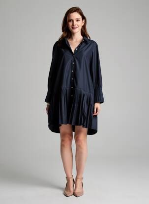 Rochie scurtă mâneci lungi mâneci lungi albastru Y.A.S femeie