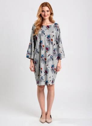Rochie scurtă mâneci lungi mâneci lungi gri LILY & ME femeie