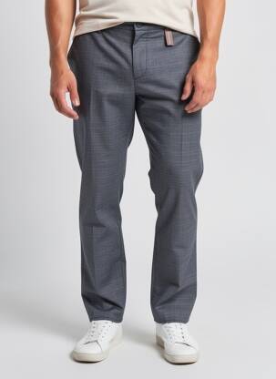 Pantalon chino țesătură melanj mărime normală albastru ALBERTO bărbat