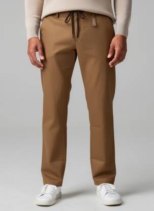 Pantalon chino elasticitate mărime normală maro ALBERTO bărbat