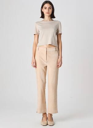 Pantalon drept elasticitate mărime normală bej SURKANA femeie