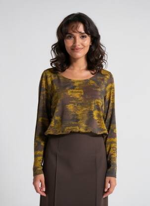Tricou mâneci lungi mâneci lungi verde MES SOEURS ET MOI femeie