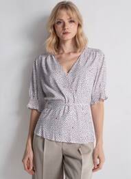 Cardigan petrecut mâneci 3/4 alb TOMMY HILFIGER femeie