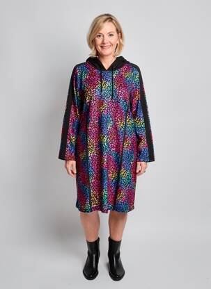 Rochie midi mâneci lungi mâneci lungi negru MERI & ESCA femeie