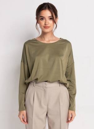 Tricou mâneci lungi mâneci lungi verde LA PETITE ETOILE femeie