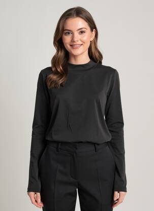 Tricou mâneci lungi mâneci lungi negru VILA femeie