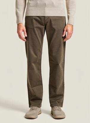 Pantalon drept elasticitate mărime normală verde TRUSSARDI JEANS bărbat