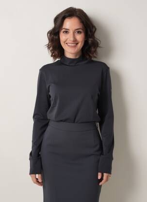 Tricou mâneci lungi mâneci lungi negru SUPER.NATURAL femeie
