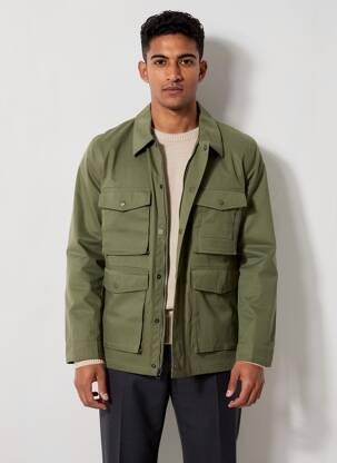 Parka multibuzunare fără glugă verde AIGLE bărbat