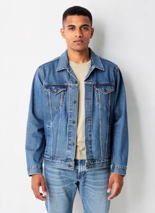 Jachete casual închidere cu nasturi pe față albastru LEVI'S bărbat