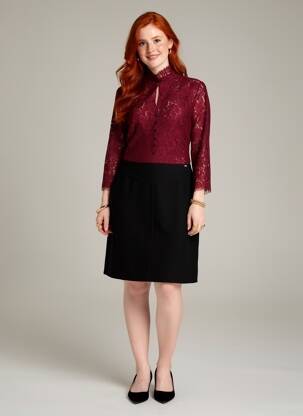 Rochie midi mâneci 3/4 mâneci 3/4 roșu JUS D'ORANGE femeie