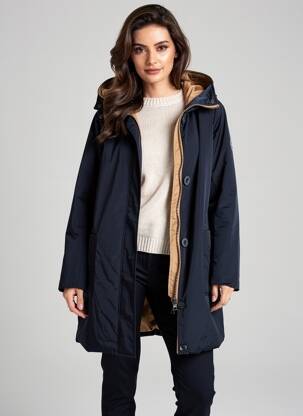 Parka mâneci lungi cu glugă albastru OOF WEAR femeie