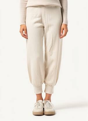 Pantalon 7/8 elasticitate mărime normală bej WEEKEND MAXMARA femeie