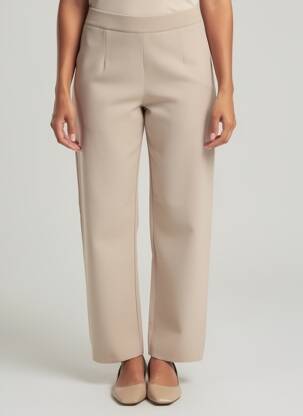 Pantalon drept elasticitate bej MAX MARA femeie