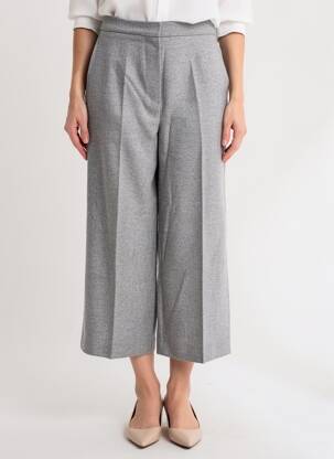 Pantalon 7/8 talie înaltă talie înaltă gri MAX MARA femeie