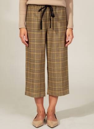 Pantalon 7/8 talie elastică mărime normală galben PHISIQUE DU ROLE femeie