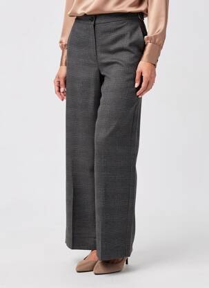 Pantalon drept închidere cu fermoar sub clapetă cu nasturi mărime normală gri WHITE STUFF femeie