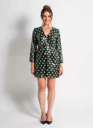 Rochie scurtă mâneci lungi mâneci lungi negru SURKANA femeie