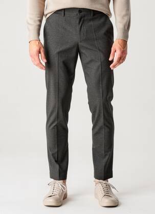 Pantalon slim țesătură melanj mărime normală gri JACK & JONES bărbat