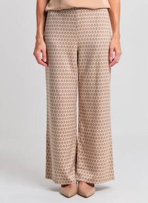 Pantalon larg mărime normală mărime normală maro INDI & COLD femeie