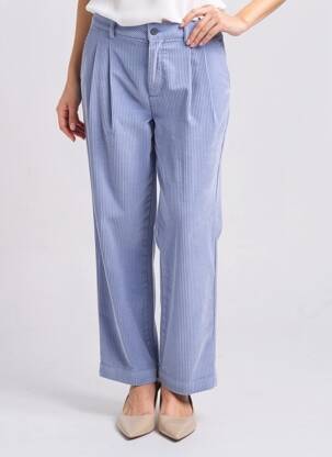 Pantalon drept închidere cu fermoar sub clapetă cu cârlig mărime normală albastru SCOTCH & SODA femeie