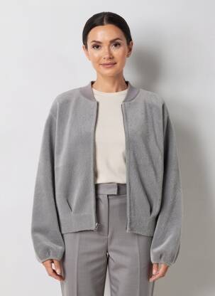 Vestă cu mâneci lungi elasticitate gri YAYA femeie