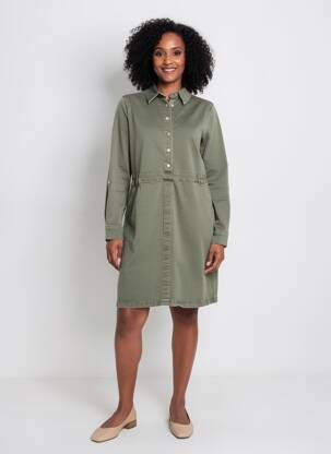 Rochie scurtă mâneci lungi mâneci lungi verde CECIL femeie