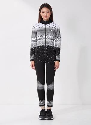 Salopetă-pantalon mâneci lungi negru NEWLAND femeie
