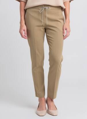 Pantalon slim talie elastică mărime normală maro FABIANA FILIPPI femeie