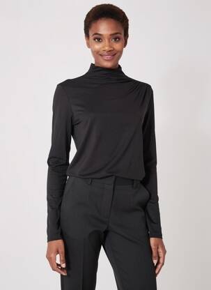 Tricou mâneci lungi mâneci lungi negru GARCIA femeie
