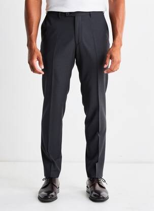 Pantalon slim țesătură melanj talie înaltă negru ATELIER GARDEUR bărbat