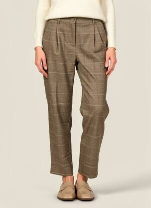 Pantalon 7/8 talie înaltă talie înaltă maro MOLLY BRACKEN femeie