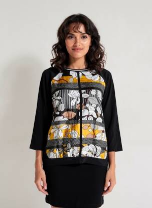 Tricou mâneci lungi mâneci lungi negru BETTY BARCLAY femeie