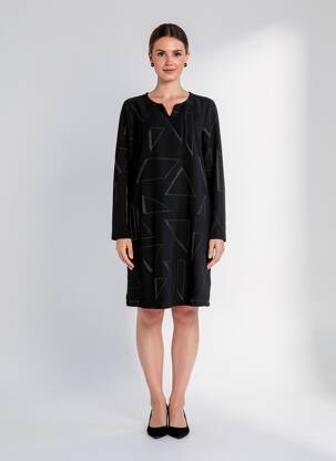 Rochie midi mâneci lungi mâneci lungi negru CECIL femeie