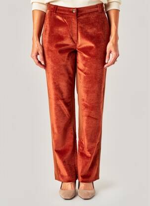 Pantalon drept elasticitate mărime normală portocalie MERI & ESCA femeie